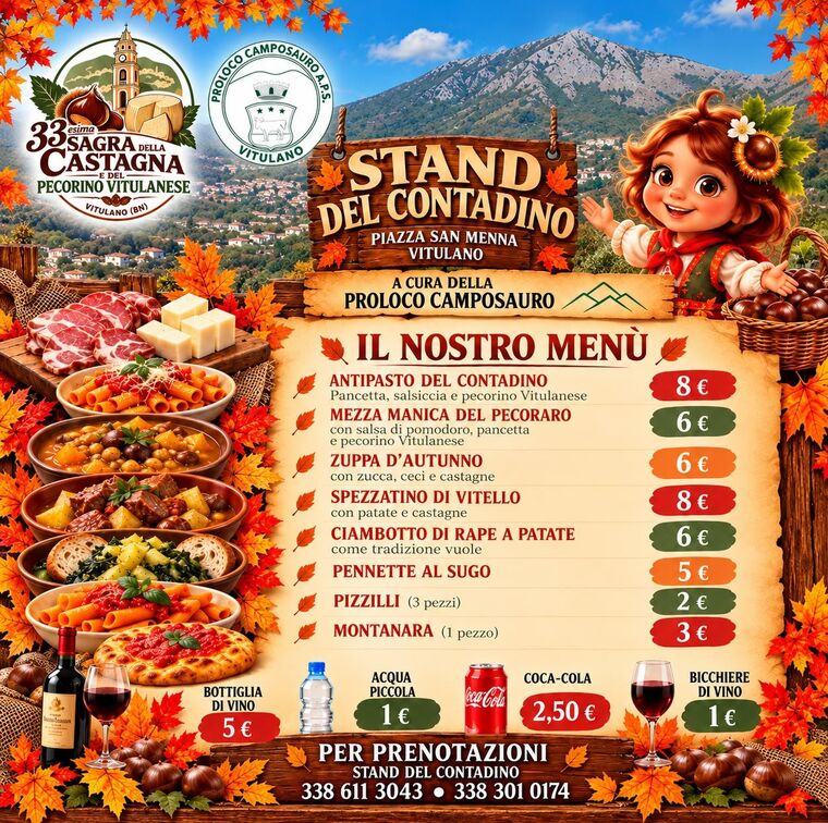 Menù dello Stand del Contadino